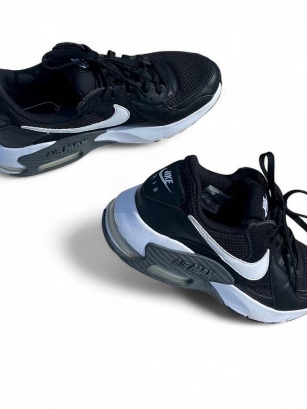Nike Black and White Air Max Running Shoes